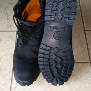 Black Timberland boots